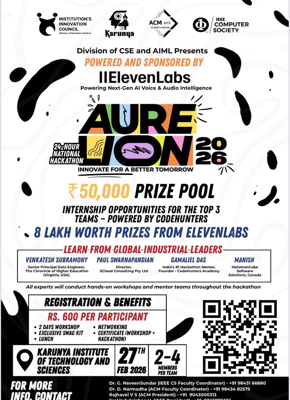 AURELION 2026 Hackathon Poster 